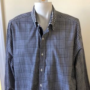 Sean John Big & Tall Black & White Check Shirt